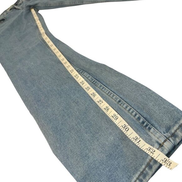 GAP Vintage Boot Cut Jeans 30x33 Button Fly Light Wash Denim Y2K 90s Festival - Picture 5 of 8